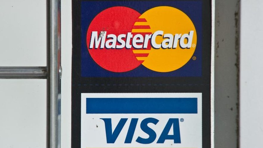 Les logos de Visa et MasterCard