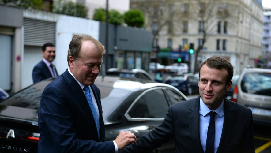 Le ministre de l'Economie Emmanuel Macron le 13 avril 2016 à Paris