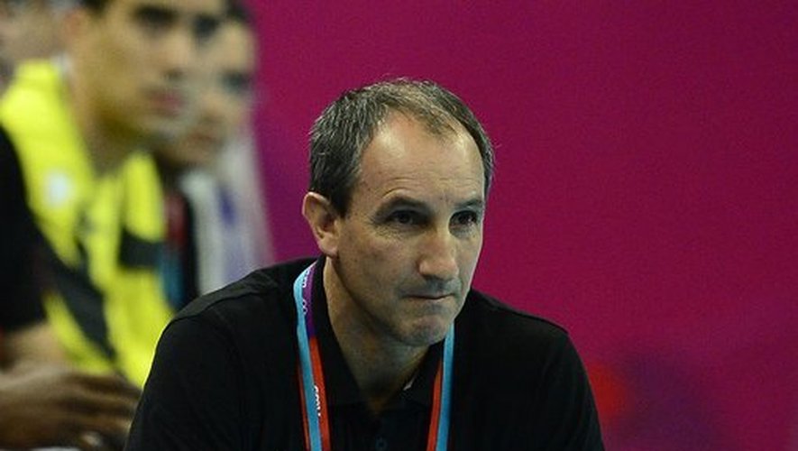 L'entraîneur de la Tunisie, Alain Portes, lors d'un match des JO contre la Croatie, le 8 août 2012 à Londres