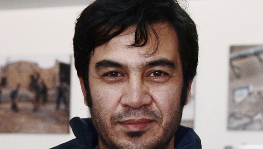 Portrait de Sardar Ahmad, reporter au bureau de l'Agence France-Presse (AFP) à Kaboul, le 20 mars 2014