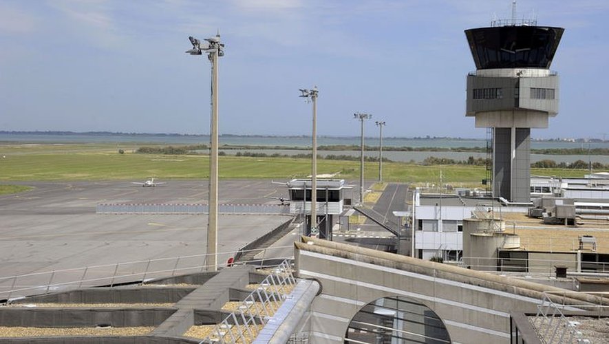 Le tarmac vide de l'aéroport de Montpellier, le 11 juin 2013