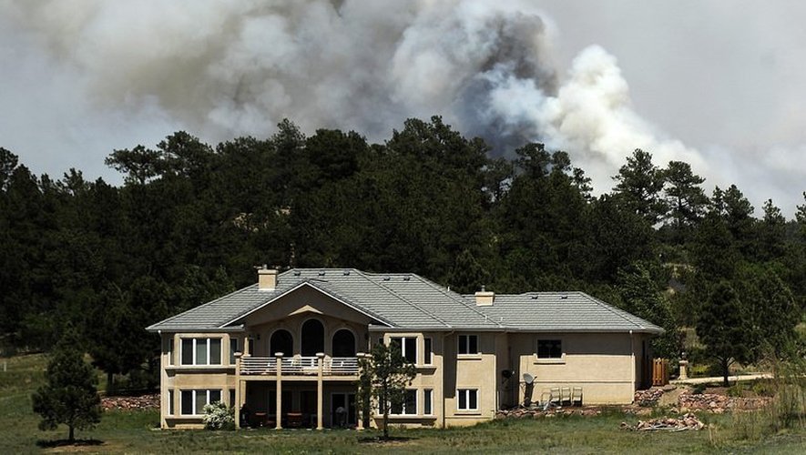 Une habitation menacée le 12 juin 2013 par l'incendie qui ravage le Colorado
