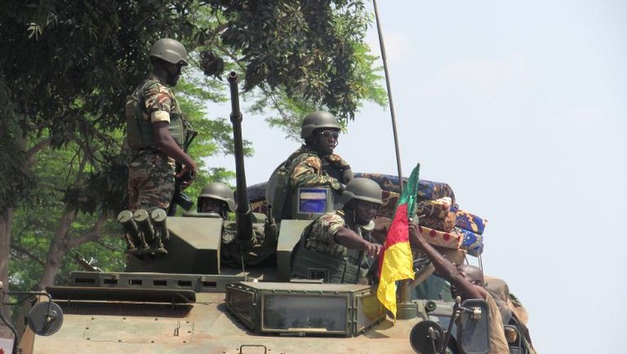 Un soldat camerounais de la Misca à Bangui, le 22 mars 2014