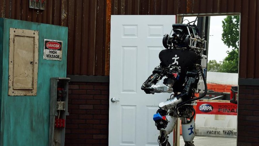 Le robot 'Running Man' lors du concours de robots le 5 juin 2015 à Pomona en Californie