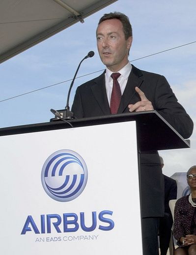 Le PDG d'Airbus Fabrice Brégier, le 8 avril 2013 à Mobile en Alabama