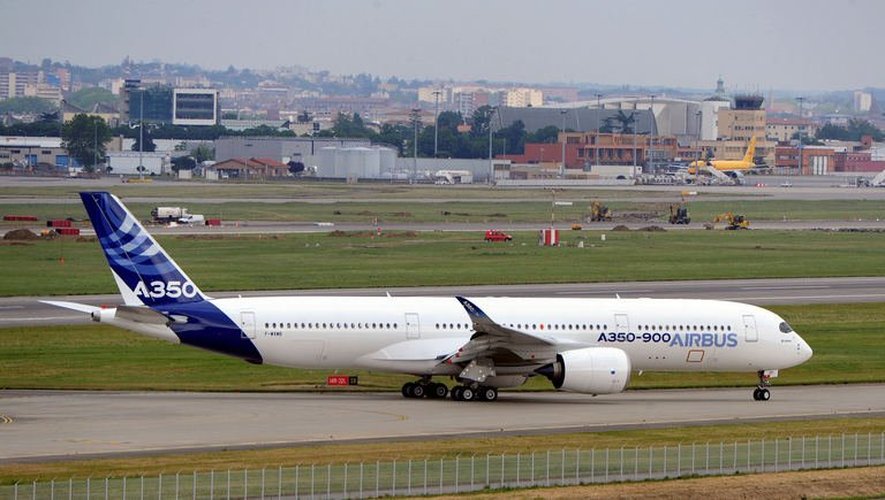 L'A350 devrait atterrir vers 14heures après quatre heures d'essais en vol.