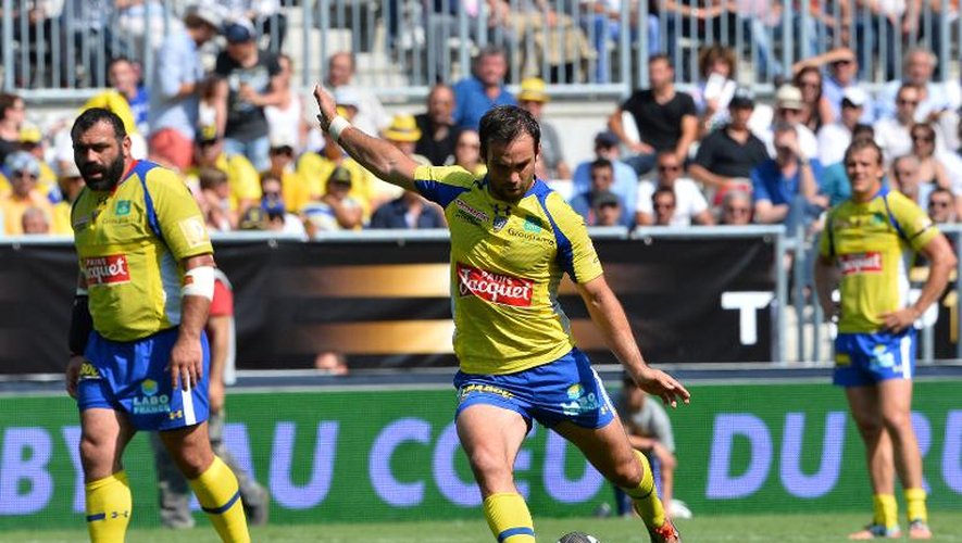 Le demi de mêlée de Clermont Morgan Parra lors de la demi-finale de Top 14 face à Toulouse, le 6 juin 2015 à Bordeaux
