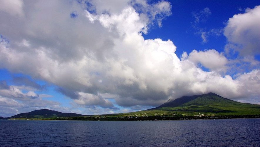 Vue d'une des îles Vierges britanniques, le 29 octobre 2005