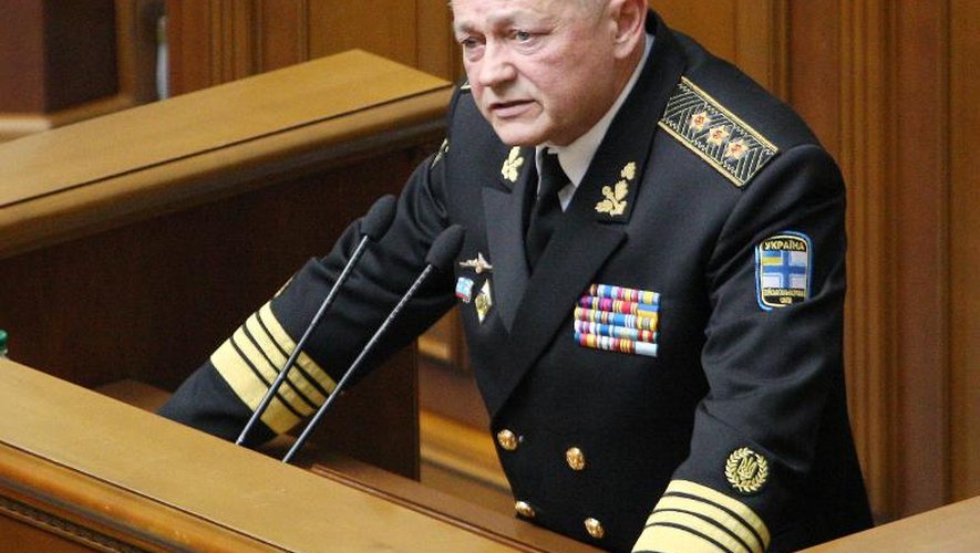 L'ancien ministre de la Défense ukrainien, Igor Tenioukh, démis par parlement ukrainien le 25 mars 2014