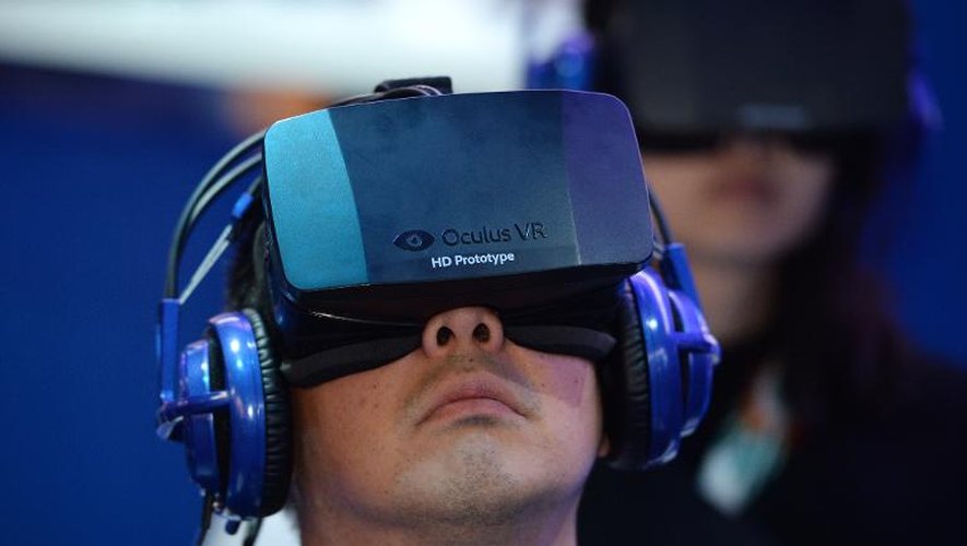 Le système de réalité virtuelle Oculus Rift HD est présenté à Las Vegas le 9 janvier 2014