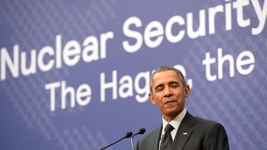 Le président américain Barack Obama au sommet pour la sécurité nucléaire, à La Haye le 25 mars 2014
