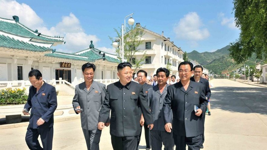 Le leader nord-coréen Kim Jong-Un, le 13 juin 2013 à Changsong, en Corée du Nord
