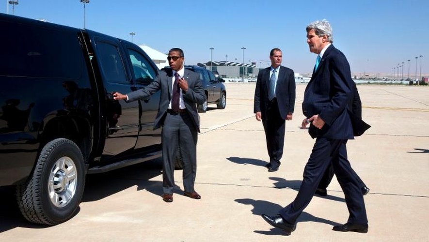 Le secrétaire d'Etat américain John Kerry, le 26 mars 2014 à Amman