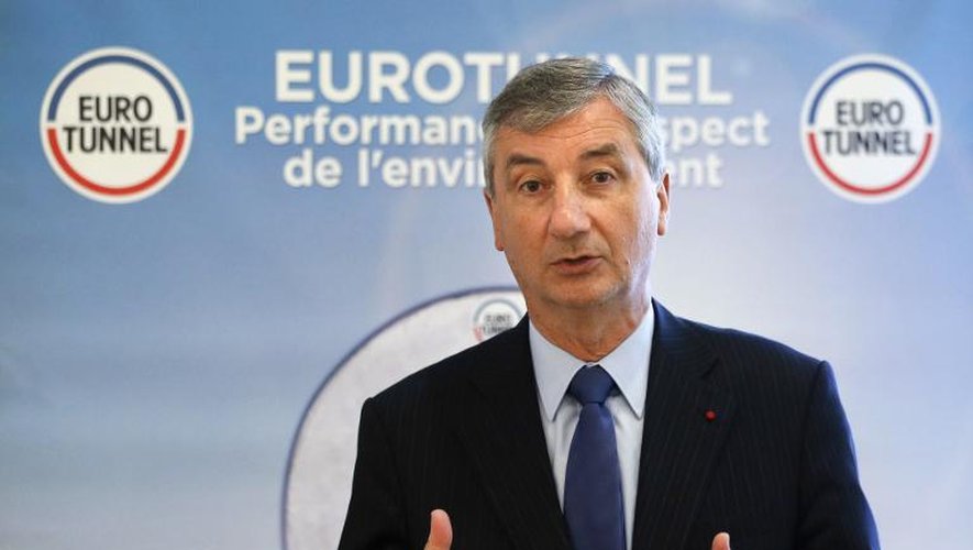 Jacques Gounon, PDG de la société Eurotunnel, le 13 mars 2014 à Paris