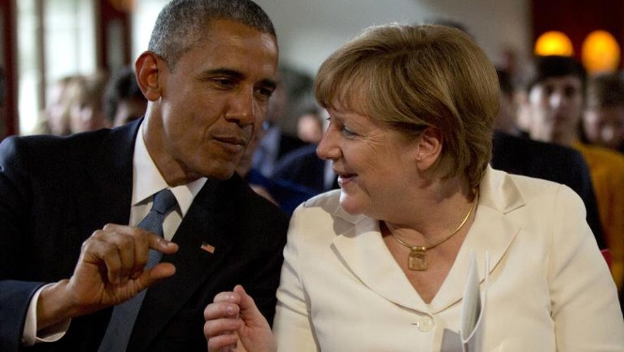 La chancelière allemande Angela Merkel et le président américain Barack Obama, lors du sommet du G7 en Bavière, le 8 juin 2015