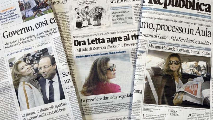 Des journaux italiens évoquent les révélations de Closer, le 13 janvier 2014
