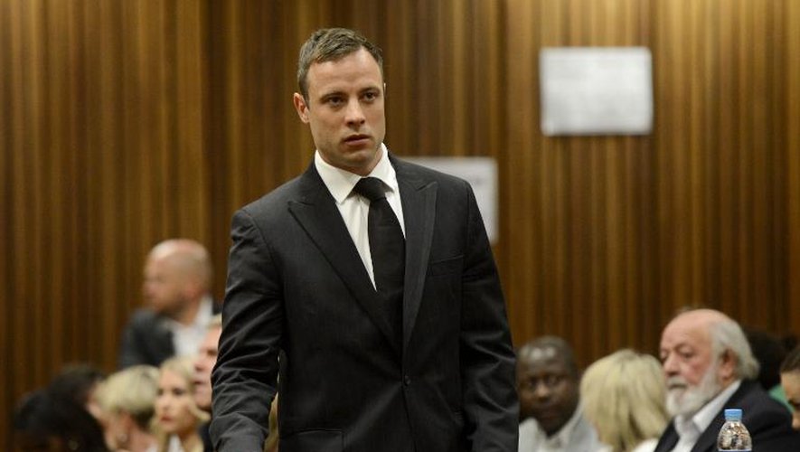 L'athlète paralympique Oscar Pistorius au tribunal à Pretoria, le 21 octobre 2014