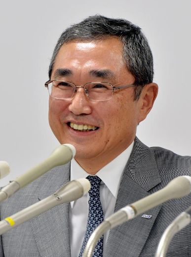 Shinichiro Ito, PDG d'ANA, donne une conférence de presse à Tokyo, le 27 mars 2014