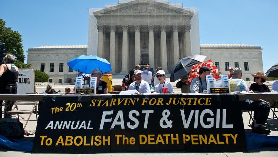 Manifestation contre la peine de mort, à Washington le 29 juin 2013