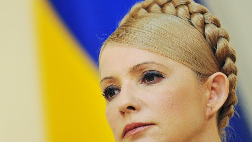 Ioulia Timochenko le 4 février 2012 à Kiev, annonce qu'elle sera candidate à l'élection présidentielle en Ukraine le 25 mai prochain