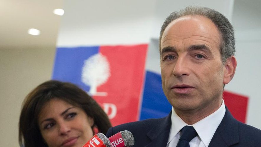 Le président de l'UMP Jean-François Copé, le 23 mars 2014 au siège de son parti à Paris