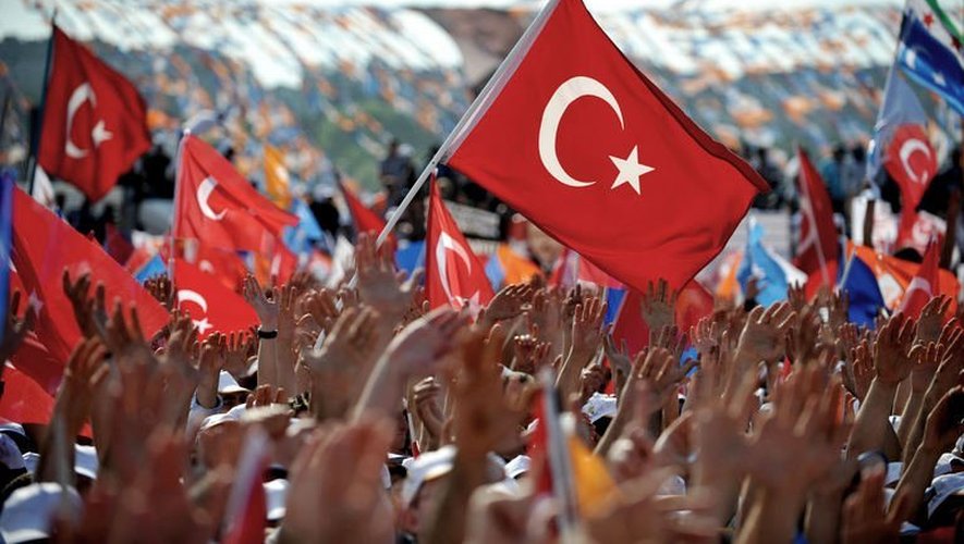 Les partisans d'Erdogan rassemblés le 16 juin 2013 à Istanbul