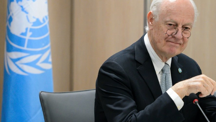 L'émissaire spécial de l'ONU pour la Syrie, Staffan de Mistura, le 15 avril 2016 à Genève