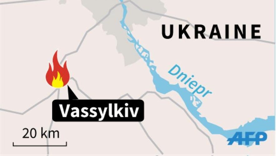 Incendie d'un dépôt pétrolier en Ukraine