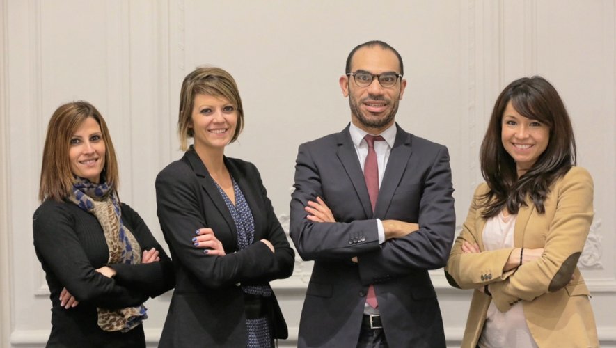Diane Antakli (deuxième en partant de la gauche) a fondé «Les Baroudeurs de l’espoir» avec trois amis : Sandra Gafari, Mohamed Zayani et Maria de la Bastida.