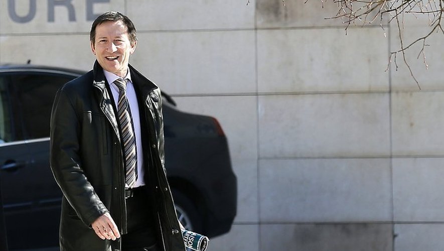 Le juge Jean-Michel Gentil, en charge du dossier Bettencourt, à son arrivée le 19 février 2013 au tribunal de Bordeaux