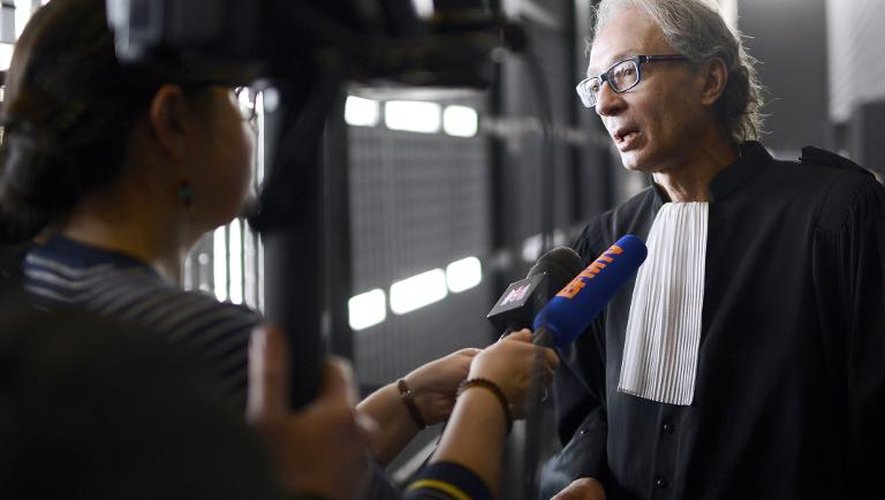 Me Thierry Fillion, avocat de Gilles Patron, à la cour d'assises de Loire-Atlantique à Nantes, le 28 mars 2014