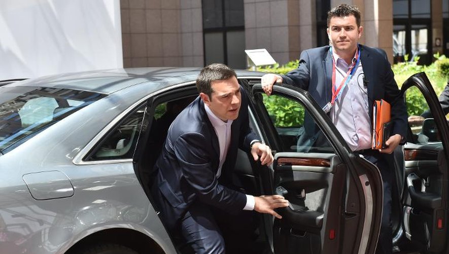 Le Premier ministre grec Alexis Tsipras le 10 juin 2015 à Bruxelles