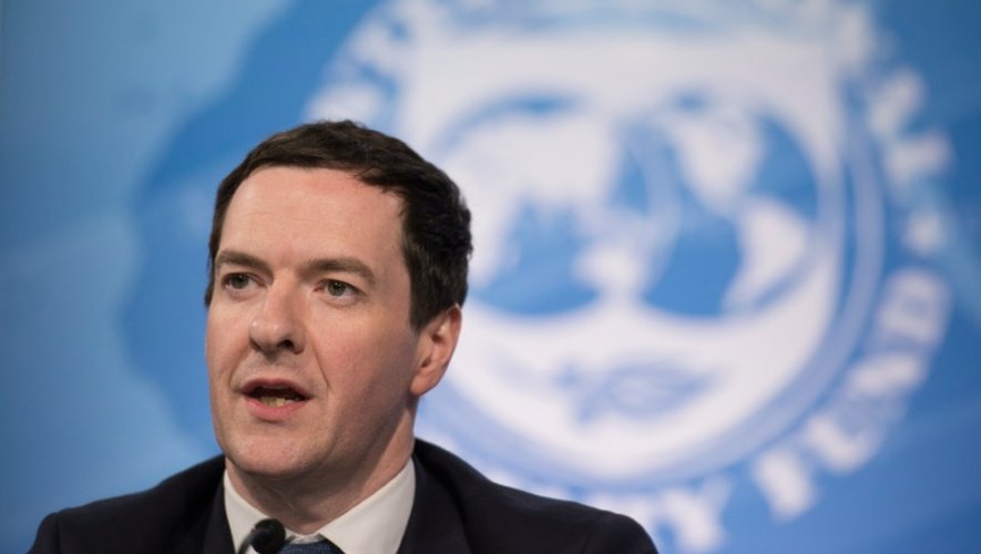 Le ministre des Finances britannique George Osborne le 14 avril 2016 à Washington