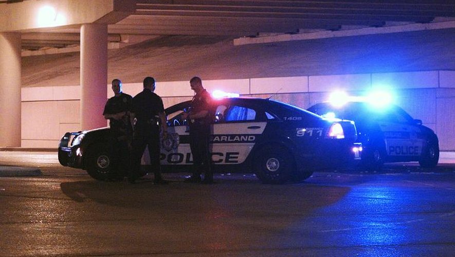 Des policiers le 4 mai 2015 à Garland au Texas