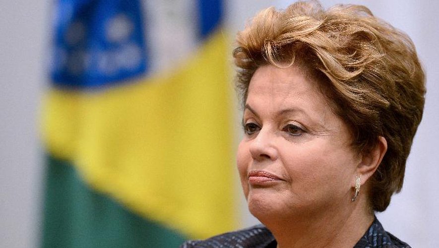 La présidente du Brésil Dilma Rousseff, le 17 juin 2013 à Brasilia