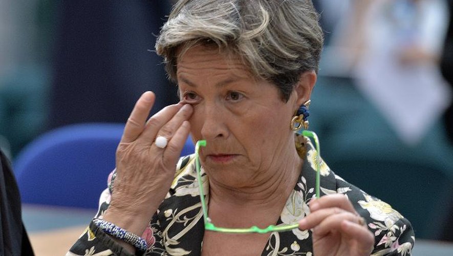 Viviane Lambert, le 5 juin 2015 après l'annonce de la décision du CEDH
