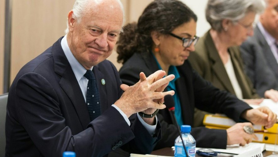 Le médiateur de l'ONU Staffan de Mistura le 18 avril 2016 à Genève