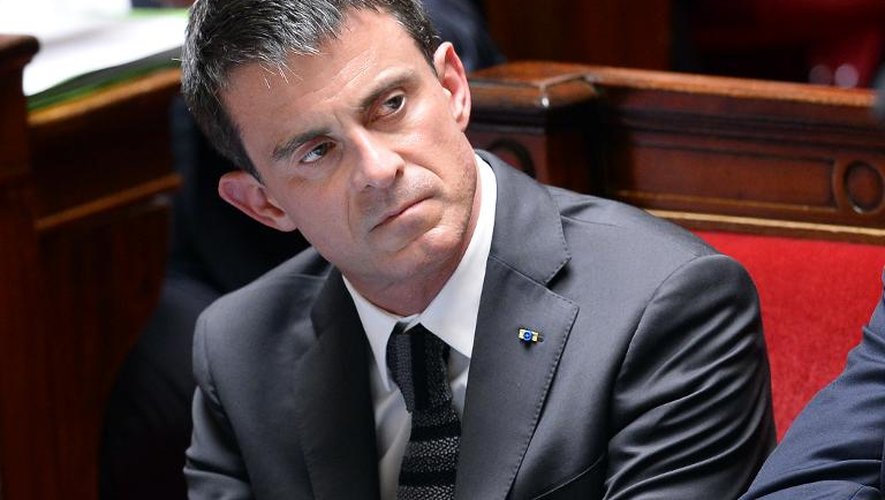 Le Premier ministre Manuel Valls à l'Assemblée nationale le 10 juin 2015