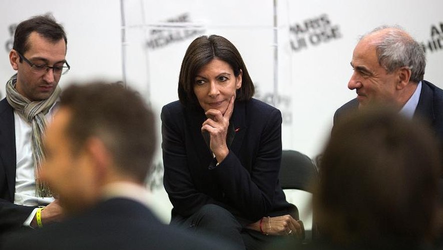 Anne Hidalgo, candidate du PS à Paris, le 30 mars 2014
