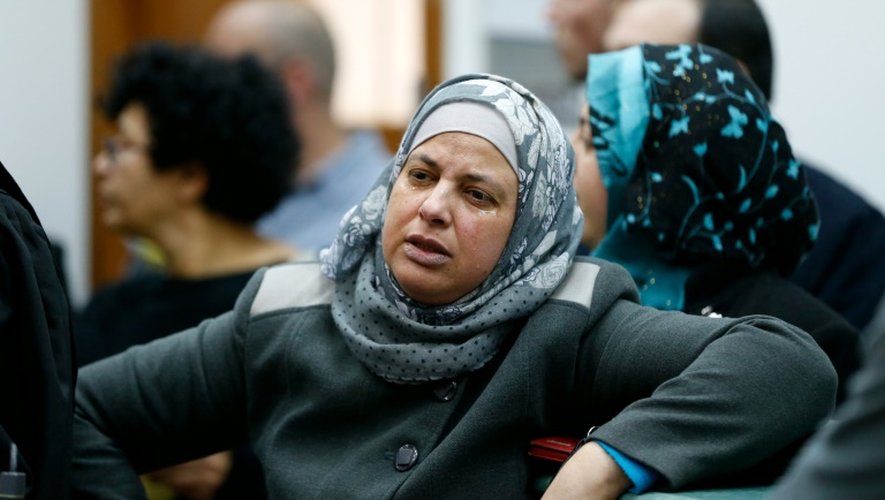 Suha, la mère de Mohammed Abou Khdeir, le 4 février 2016 au tribunal à Jérusalem