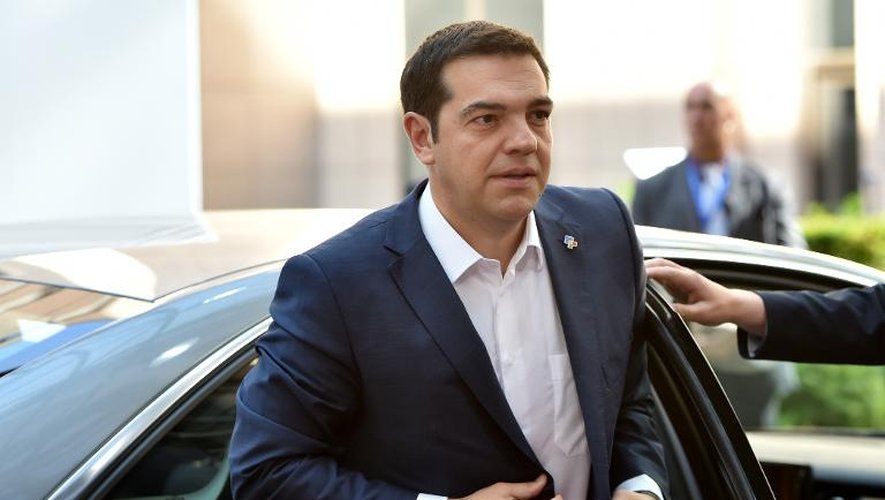 Le Premier ministre grec Alexis Tsipras à Bruxelles, le 11 juin 2015