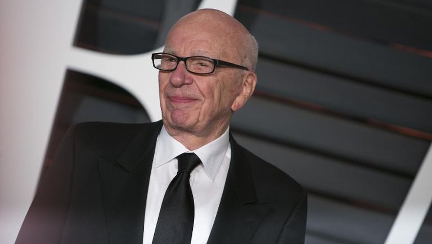 Rupert Murdoch, PDG du groupe américain 21st Century Fox, à Beverly Hills en Californie, le 22 février 2015