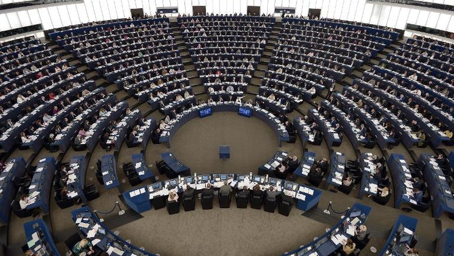 Le Parlement européen réuni en session au siège de Strasbourg, le 20 mai 2015