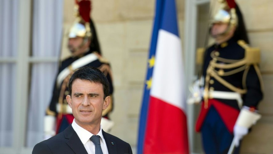 Le Premier ministre français Manuel Valls à Matignon à Paris, le 18 avril 2016