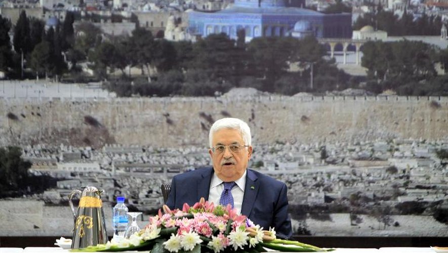 Le président palestinien Mahmoud Abbas, à Ramallah le 31 mars 2014