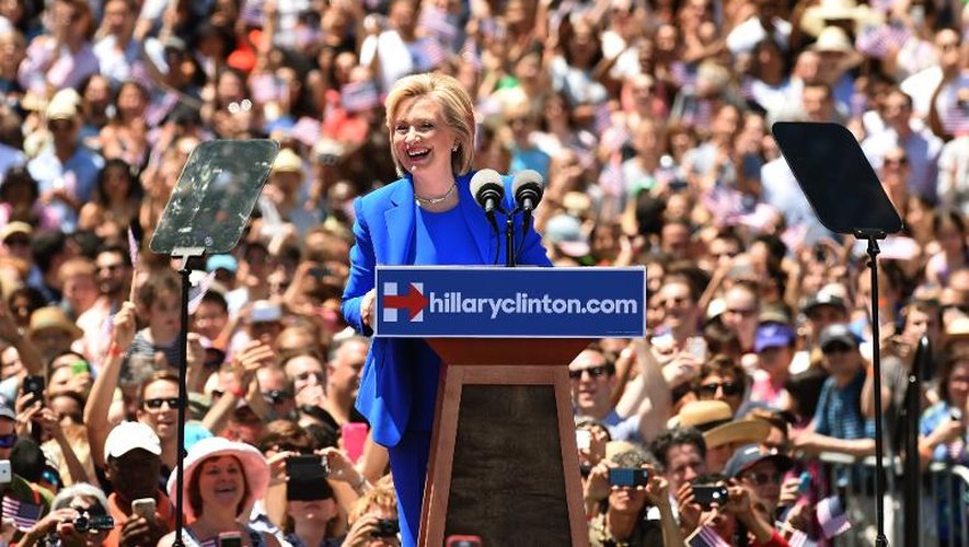La candidate démocrate à la Maison Blanche Hillary Clinton le 13 juin 2015 à New York