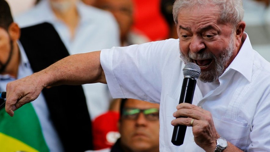 Luiz Inacio Lula da Silva le 16 avril 2016 à Brasilia