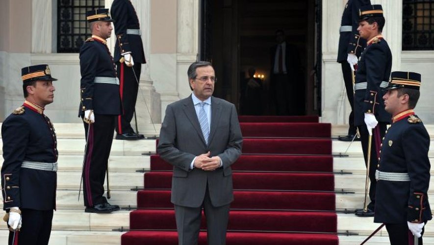 Le Premier ministre conservateur Antonis Samaras, le 11 juin 2013 à Athènes