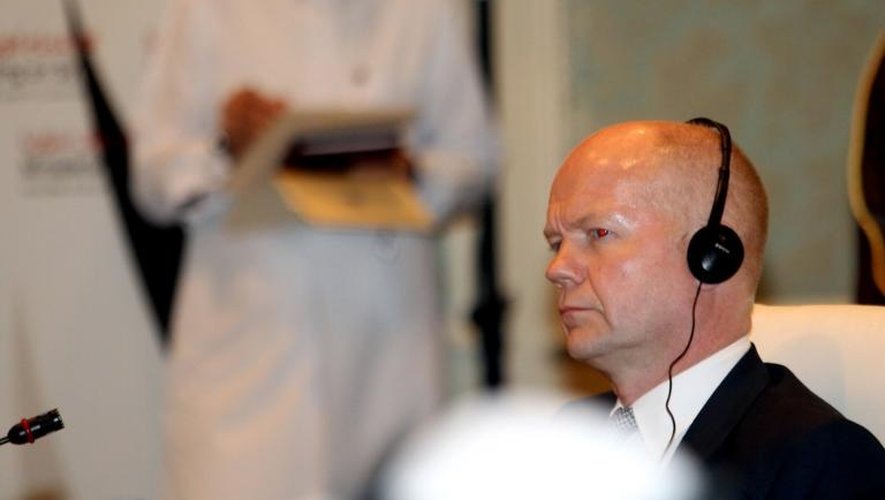 Le ministre des Affaires étrangères, William Hague, le 22 juin 2013 à Doha au Qatar