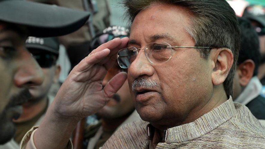 L'ex-président pakistanais Pervez Musharraf, à Islamabad le 20 avril 2013